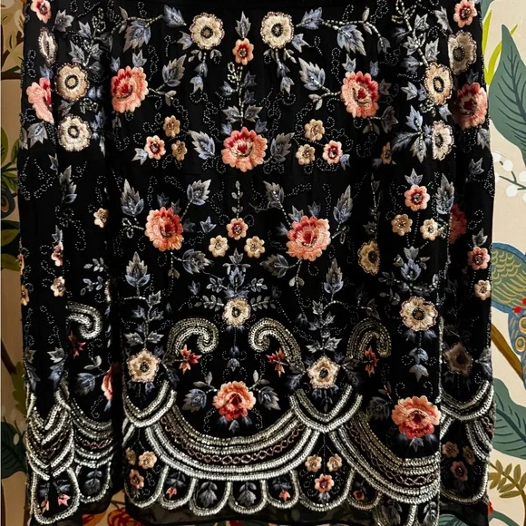 Needle & Thread Beaded Floral Embroidery Mini Dress - Picture 4 of 8